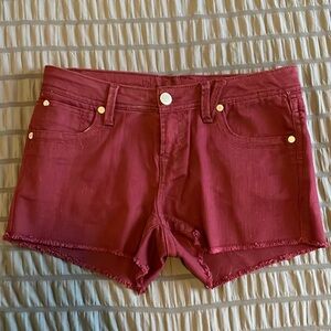 Wallflower maroon shorts